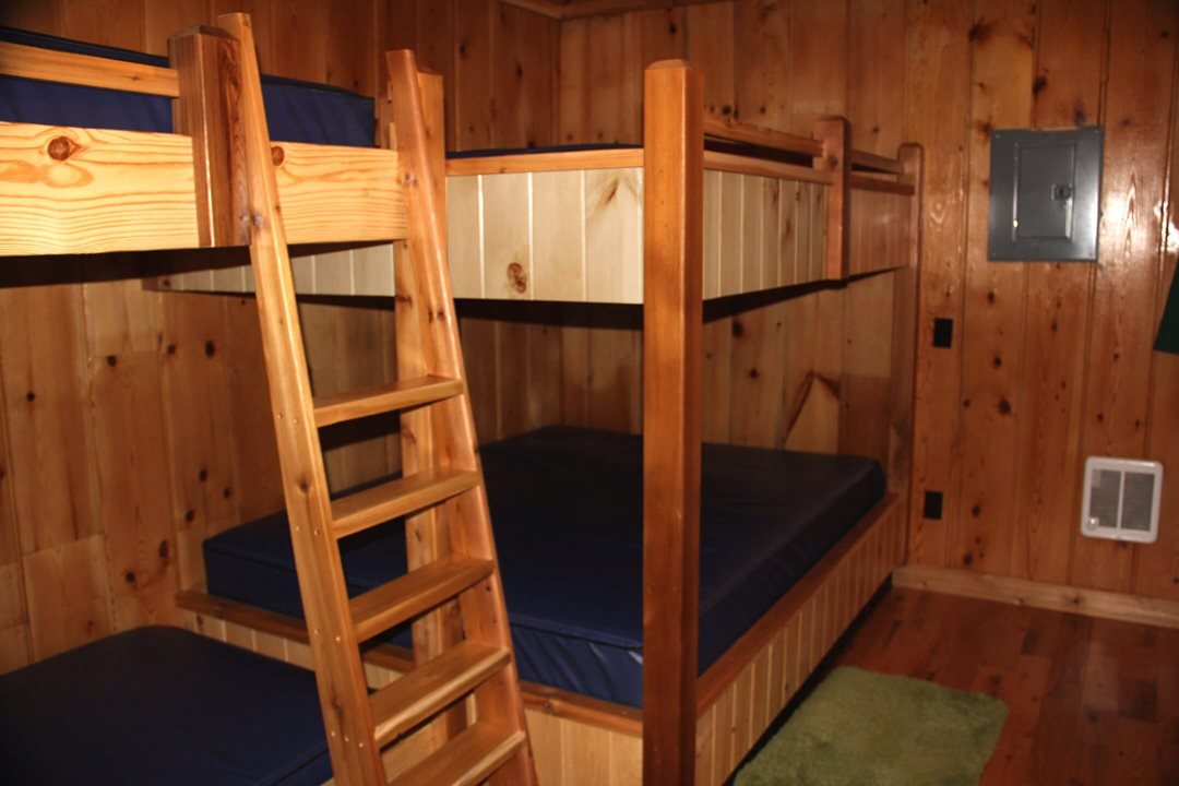 Interior view of a six person cabin at Mackinac Lakefront Cabin Rentals in Mackinaw City, MI. © 2013 Frank Rogala.